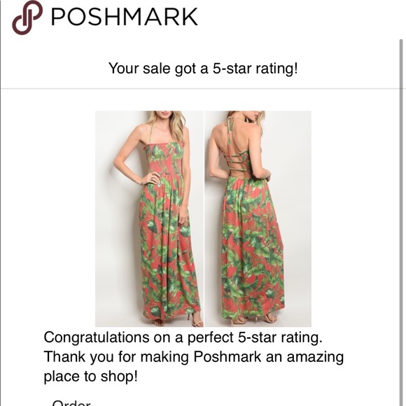 GIRLY & FLIRTY UNIQUE TROPICAL  MAXI DRESS - Picture 4 of 4